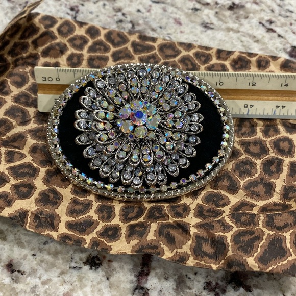 Handcrafted Rhinestone Belt Buckle - Picture 2 of 2